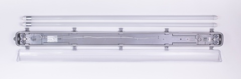 Hermetyczna lampa LED 120 cm do garażu i warsztatu – oprawa natynkowa typu świetlówka