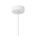 Lampa wisząca 1punktowa NOLAN, Ø 11 cm, biała, dąb E27