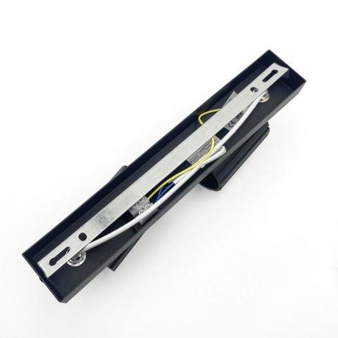 Nowoczesna lampa PRISMA 30 cm - czarna - klosze ryflowane, GU10