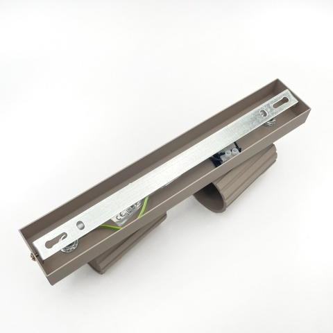 Nowoczesna lampa PRISMA 30 cm - beżowa - klosze ryflowane, GU10