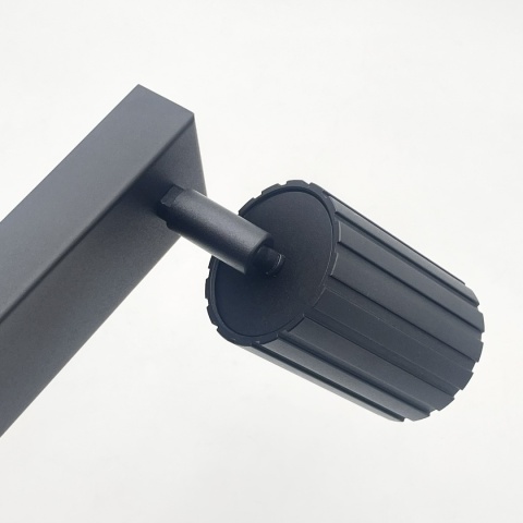 Nowoczesna lampa PRISMA 96 cm - czarna - klosze ryflowane, GU10