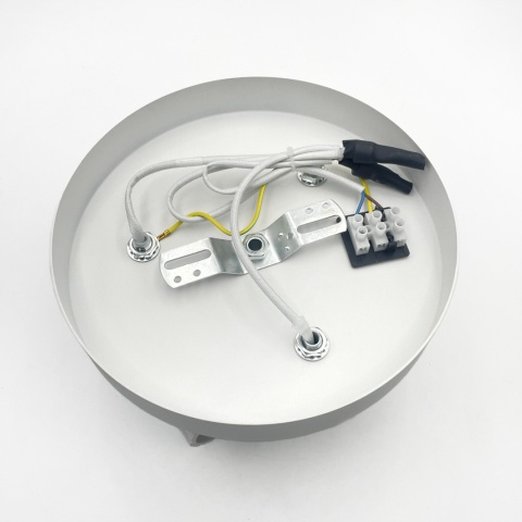 Nowoczesna lampa PRISMA śr. 20 cm - biała - klosze ryflowane, GU10