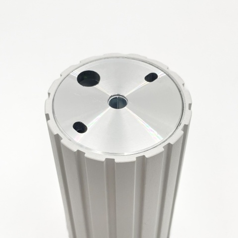 Nowoczesna lampa sufitowa PRISMA - biały ryflowany klosz, GU10