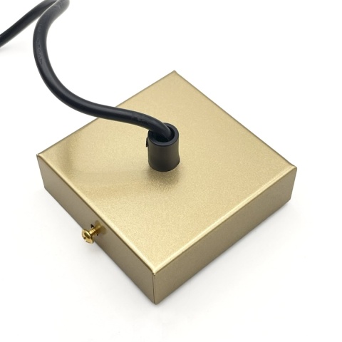 Nowoczesna lampa wisząca PRISMA - złoty ryflowany klosz, GU10