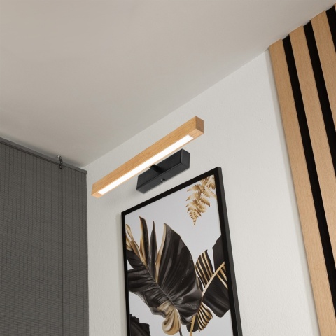 Nowoczesny kinkiet VERDE dąb - z regulacją jasności LED 5,5W LED 3000K